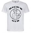 Мужская футболка Gym rick Белый фото