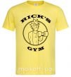Мужская футболка Gym rick Лимонный фото