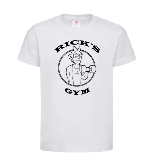 Дитяча футболка Gym rick Білий фото