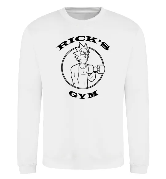 Світшот Gym rick Білий фото
