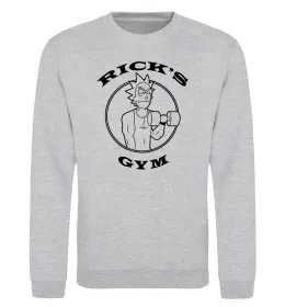 Свитшот Gym rick Серый меланж фото
