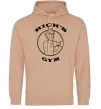 Мужская толстовка (худи) Gym rick Песочный Мужская толстовка (худи) Gym rick Песочный фото
