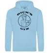 Мужская толстовка (худи) Gym rick Голубой фото