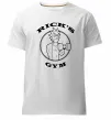Мужская премиум футболка Gym rick Белый фото
