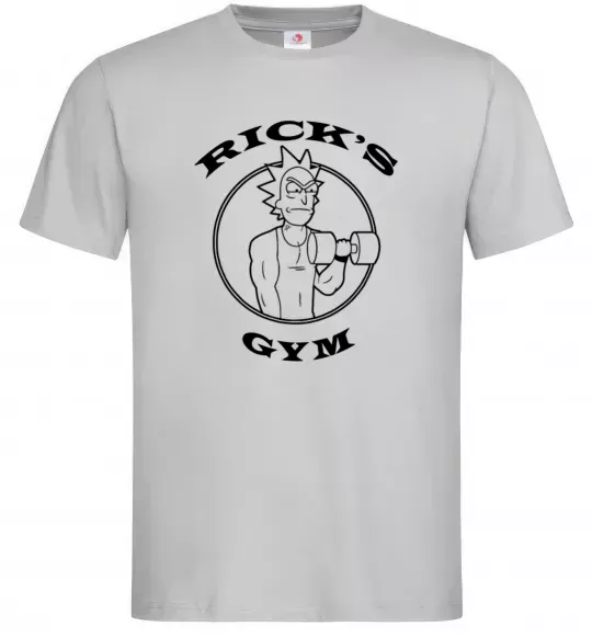 Мужская футболка Gym rick Серый фото