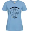 Жіноча футболка Gym rick Блакитний Жіноча футболка Gym rick Блакитний фото
