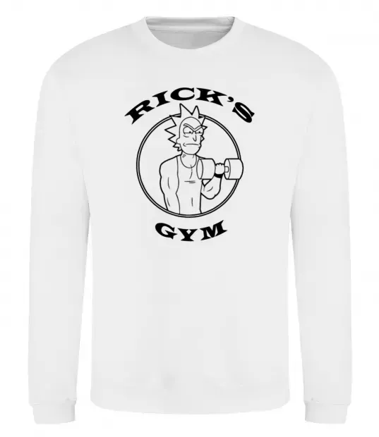 Свитшот Gym rick Белый фото