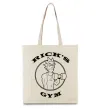 Эко-сумка Gym rick Бежевый фото