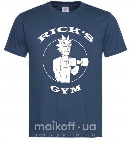 Чоловіча футболка Gym rick Темно-синій фото