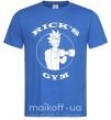 Мужская футболка Gym rick Ярко-синий фото