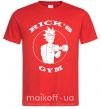 Мужская футболка Gym rick Красный фото