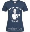 Жіноча футболка Gym rick Темно-синій фото