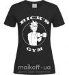 Женская футболка Gym rick Черный фото
