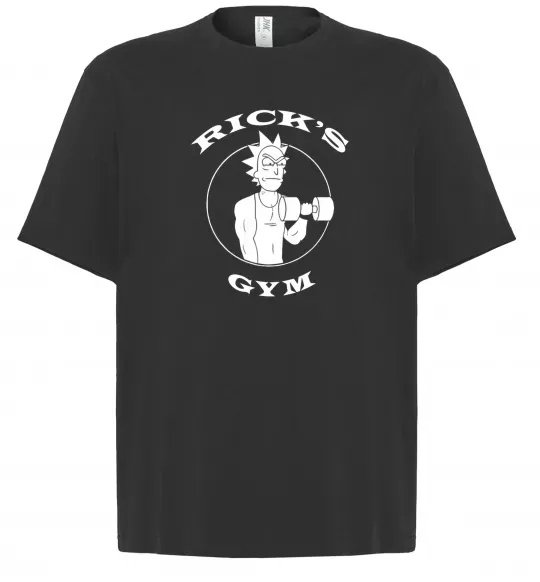Футболка Оверсайз Gym rick Черный фото