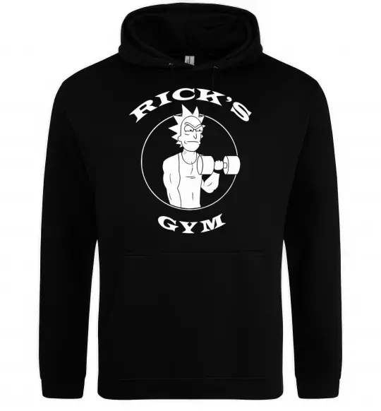 Жіноча толстовка (худі) Gym rick Чорний фото