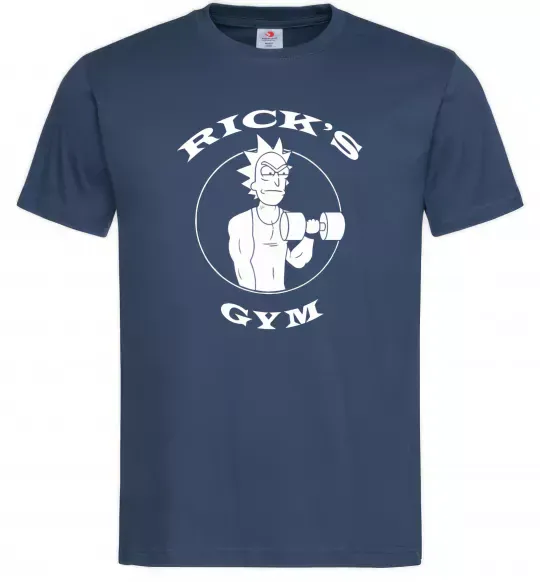 Мужская футболка Gym rick Темно-синий фото