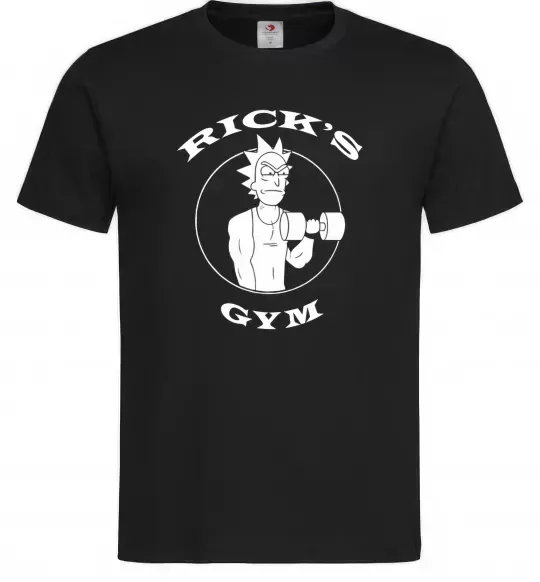 Мужская футболка Gym rick Черный фото