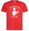 Мужская футболка Gym rick Красный фото