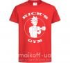 Детская футболка Gym rick Красный фото
