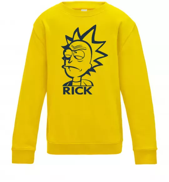 Детский Свитшот RICK Солнечно желтый фото