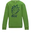Детский Свитшот RICK Лаймовый Детский Свитшот RICK Лаймовый фото