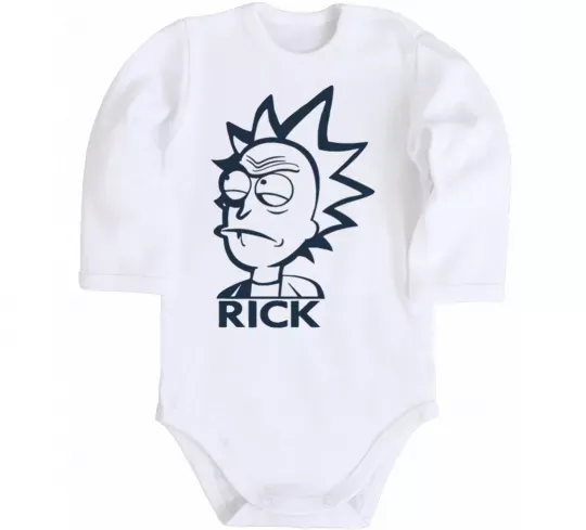 Детский боди RICK Белый фото