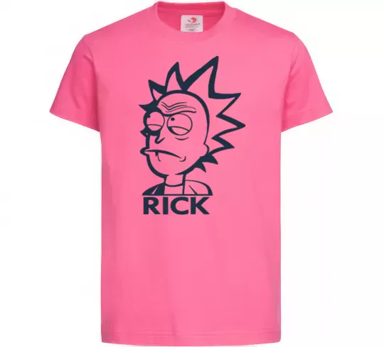 Дитяча футболка RICK Яскраво-рожевий фото