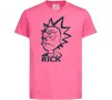 Дитяча футболка RICK Яскраво-рожевий фото