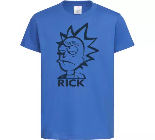 Дитяча футболка RICK Яскраво-синій фото