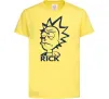 Дитяча футболка RICK Лимонний фото
