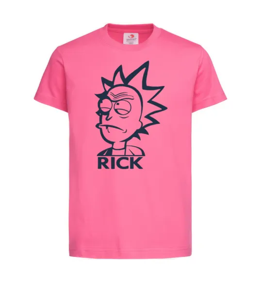 Дитяча футболка RICK Яскраво-рожевий фото