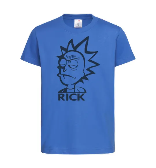 Дитяча футболка RICK Яскраво-синій фото