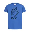 Дитяча футболка RICK Яскраво-синій фото