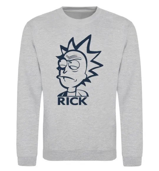 Свитшот RICK Серый меланж фото