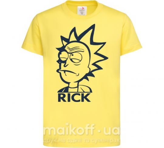 Дитяча футболка RICK Лимонний фото