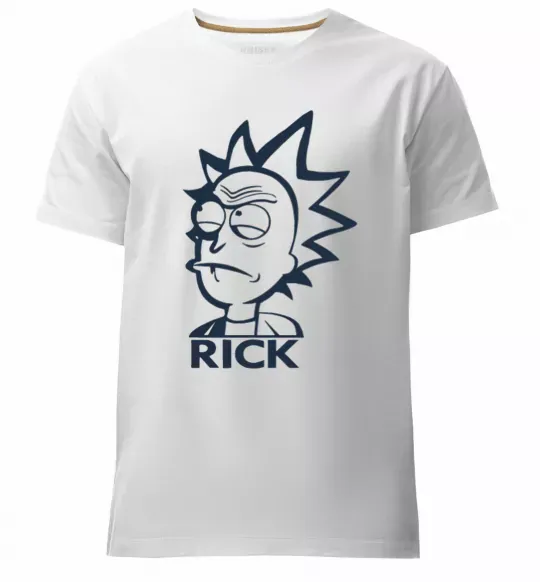 Чоловіча преміум футболка RICK Білий фото