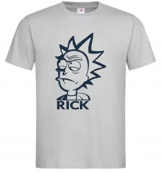 Чоловіча футболка RICK Сірий фото
