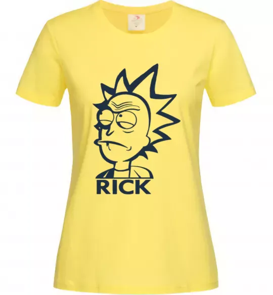 Жіноча футболка RICK Лимонний фото