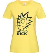 Жіноча футболка RICK Лимонний фото
