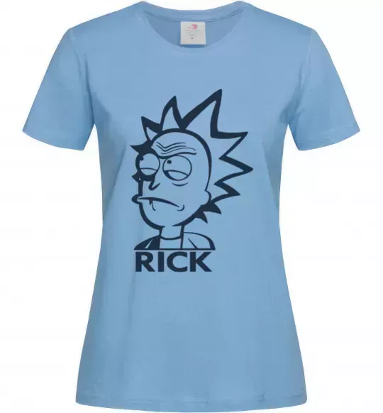 Жіноча футболка RICK Блакитний фото