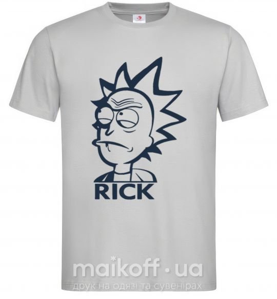 Мужская футболка RICK Серый фото