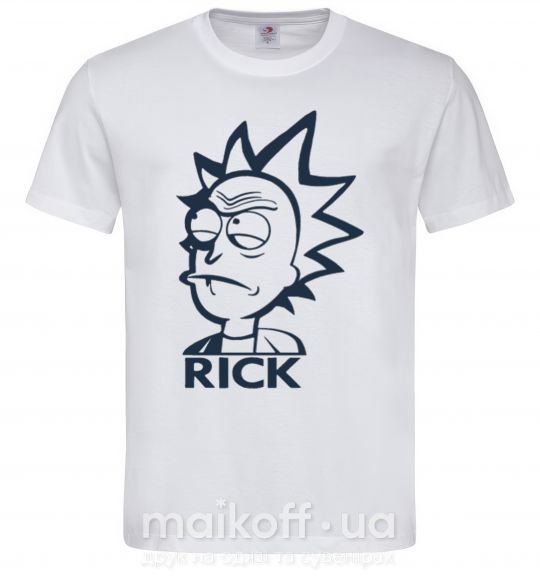 Мужская футболка RICK Белый фото