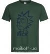 Мужская футболка RICK Темно-зеленый фото