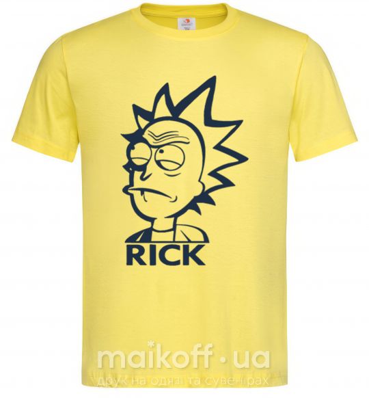 Чоловіча футболка RICK Лимонний фото