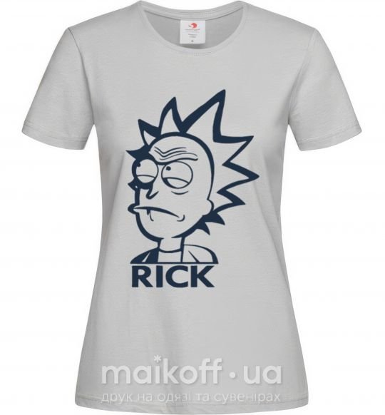 Жіноча футболка RICK Сірий фото