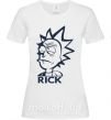 Женская футболка RICK Белый фото