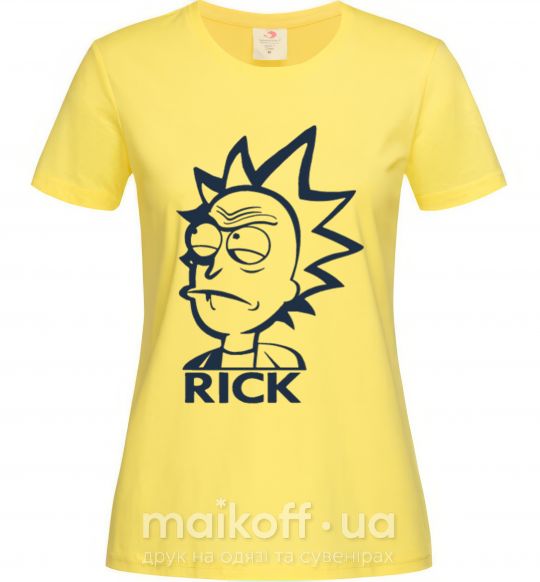 Женская футболка RICK Лимонный фото