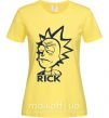 Жіноча футболка RICK Лимонний фото