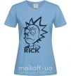 Жіноча футболка RICK Блакитний фото
