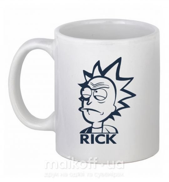 Чашка керамічна RICK Білий фото